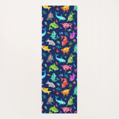 水彩シャークファミリー可愛パーソナライズされたい ヨガマット (裏面)