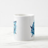 水彩シャークマグ – 海アート コーヒーマグカップ (中央)