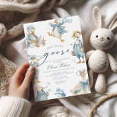 水彩シリーゴースベイビーシャワー 招待状