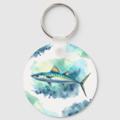 水彩シリーズ:サバ キーホルダー (裏面)