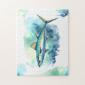 水彩シリーズ：サバ ジグソーパズル (縦)