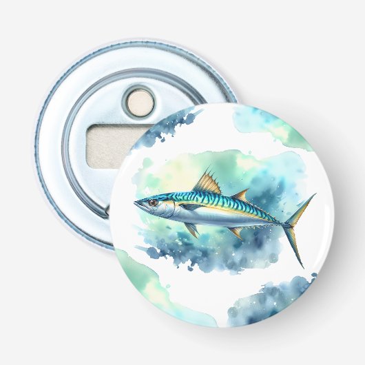 水彩シリーズ：サバ 栓抜き (正面)