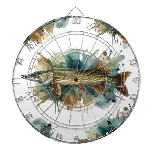 水彩シリーズ：パイク ダーツボード (正面)