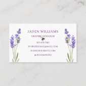 水彩シンプルエレガントボーモダンホ 名刺 (裏面)