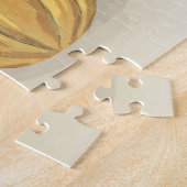 水彩シンプルパンプキングルハッピーサンクスギビング ジグソーパズル (側面)