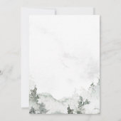 水彩シンプルフォレストウェディング 招待状 (裏面)