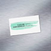 水彩シンプルブモダンラシストローク マグネット名刺 (インサイチュ)