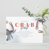 水彩シンプルブルークラブパーティーQRコード 招待状 (スタンド正面)