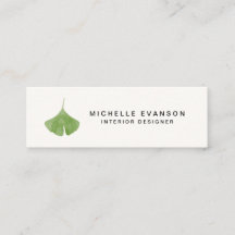 水彩シンプル緑色イチョウ葉自然