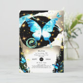 水彩シンプル誕生日 招待状 (スタンド正面)