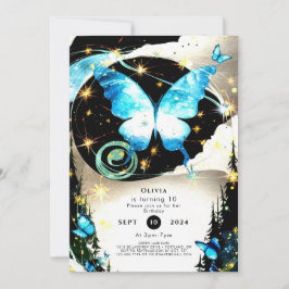 水彩シンプル誕生日 招待状