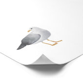 水彩シーガルプリント ポスター (角)