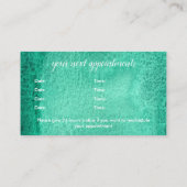 水彩シーグリーンアポイントメント名刺 名刺 (裏面)