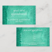 水彩シーグリーンアポイントメント名刺 名刺 (正面/裏面)