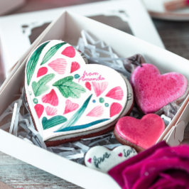 水彩シーシェルピンク ハートシール