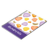 水彩シーシェル名入りノート ノートブック (左側)