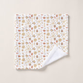 水彩シーシェル バスタオルセット (ウォッシュタオル)