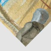 水彩シースケープシリーズデザイン4 薄葉紙 (詳細)