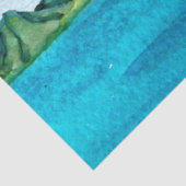 水彩シースケープシリーズデザイン8 薄葉紙 (詳細)