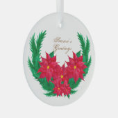 水彩シーズンの挨拶ポイント ガラスオーナメント (正面右)