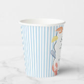 水彩シーフードナイトバースデーパーティー 紙コップ (右)