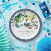 水彩シーフード沸騰 ペーパープレート (パーティー)
