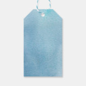 水彩シーホースといかり航海の結婚ズ ギフトタグ (裏面)