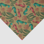 水彩シーホースヴィンテージパタ航海のーン 薄葉紙 (詳細)