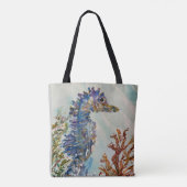 水彩シーホース両面トート トートバッグ (裏面)