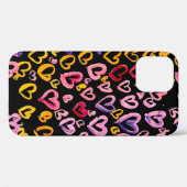 水彩シームレスパターンとハート。 Case-Mate iPhoneケース (裏面 (横))