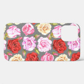 水彩シームレスパターンとバラ。シームレスW Case-Mate iPhoneケース (裏面 (横))