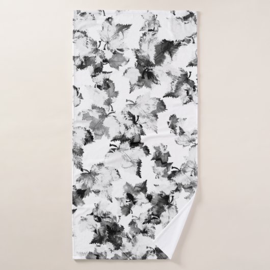 水彩シームレスパターンとヴィンテージパターン – バスタオル (バスタオル)