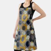 水彩シームレスパターンと抽象芸術 エプロン (インサイチュ)