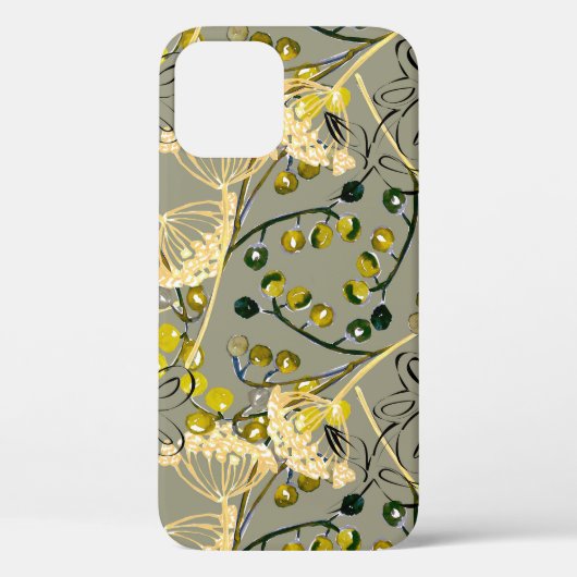 水彩シームレスパターンヴィンテージデザイン Case-Mate iPhoneケース (裏面)