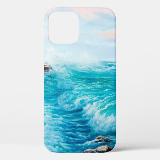 水彩シームレスパタ絵を描ーン(手青) Case-Mate iPhoneケース (裏面)