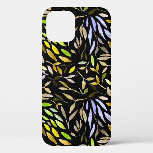 水彩シームレスパタ葉ーン。 Case-Mate iPhoneケース (裏面)