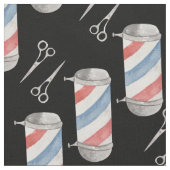 水彩シームレス模様理容師工場バイヤード ファブリック (クローズアップ)