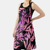 水彩シームレ葉スパターン明るいす エプロン (インサイチュ)