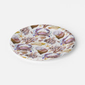 水彩シーライフパターン ペーパープレート (アングル)