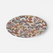 水彩シーライフパターン ペーパープレート (アングル)