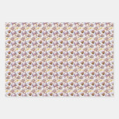 水彩シーライフパターン ラッピングペーパーシート (正面)