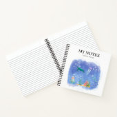 水彩シーライフパーソナライズされた ノートブック (内部)