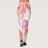 水彩シーライフ:泡とクラゲ レギンス (裏面)