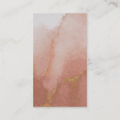 水彩ジェムストーンオレンジベビーシャワーアドバイス エンクロージャーカード (裏面)