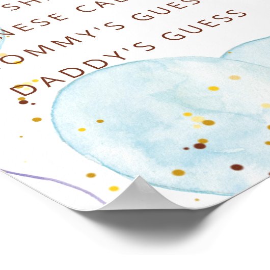 水彩ジェンダーが老妻の物語を明らかにする看板 ポスター (角)