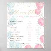 水彩ジェンダーが老妻の物語を明らかにする看板 ポスター (正面)