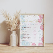 水彩ジェンダーが老妻の物語を明らかにする看板 ポスター