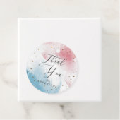 水彩ジェンダーリビールパーティーありがとう フェイバータグ (インサイチュ)