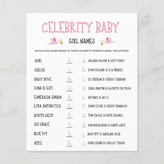 水彩ジェンダーリビール有名人ベビーガール名 (裏面)