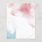 水彩ジェンダー明らかにするベビー予測ゲーム (裏面)